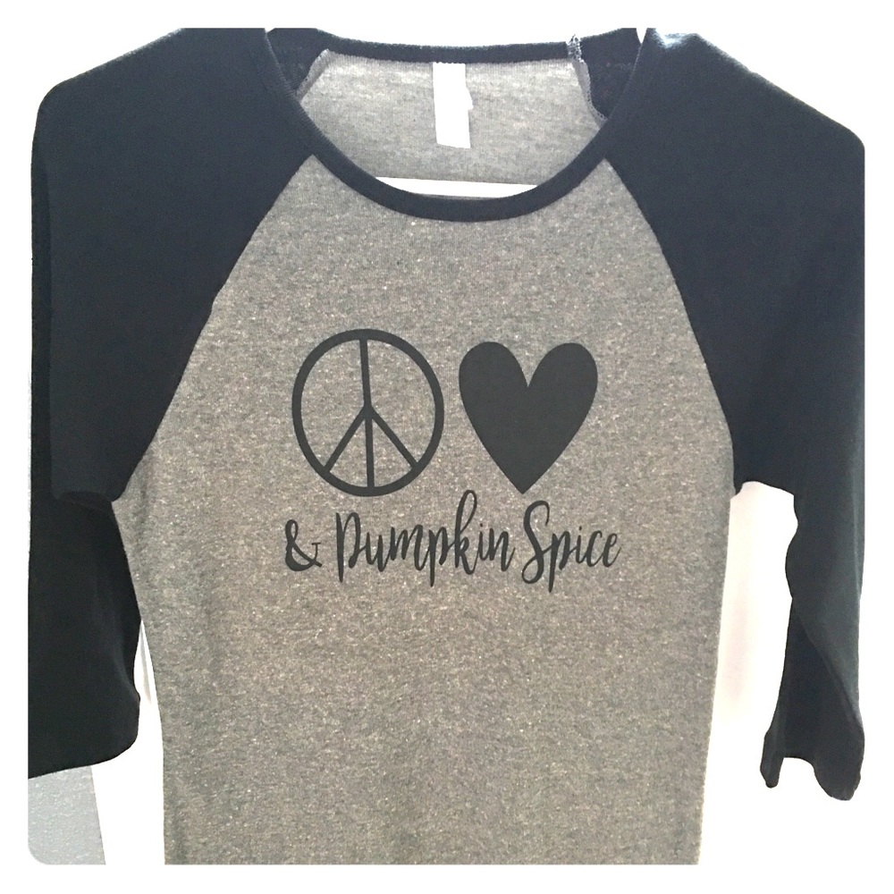 Love peace and Pumpkin spice fall shirt